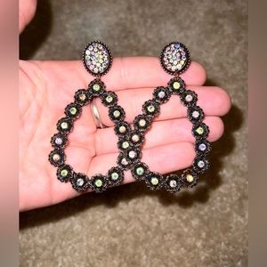 Crystal teardrop earrings